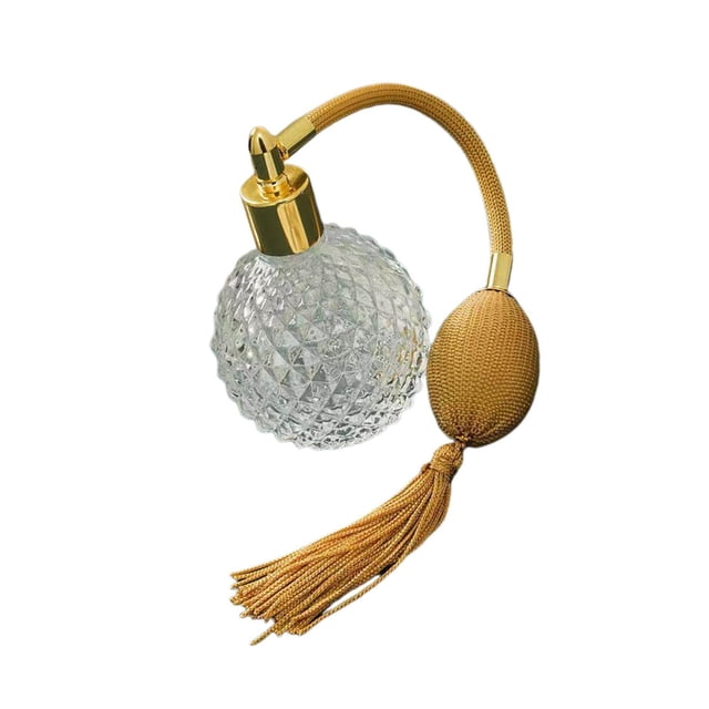 Vintage Perfume Bottle Long Spray Tassels Parfume Atomizer Refillable Fine Mist Clear