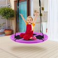 thumbnail image 3 of Pemberly Row 40" Flying Tree Swing Indoor Outdoor Play Set Swing Purple, 3 of 8