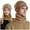 Khaki, variant on Glisme Winter Hat And Coif Knitted Hats Warm Windproof Hood For Adult Men's Knit Thermal Scarf Women's Hats Versatile Accessory Black