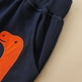 thumbnail image 5 of Bellafa 2-7 Years Boys Elastic Waist Cotton Sweatpants Dinosaur Applique Graphic Toddler Kids Jogger Pants with Pocket Drawstring, 5 of 8