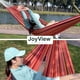 thumbnail image 5 of Hamaca Doble Brasileña JoyView 220x150cm con Rayas Azules, Capacidad 204kg, 5 of 7