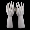 thumbnail image 2 of 1 PAIR MAN MALE HAND Jewelry Watch Display Holder Stand - White, 2 of 9