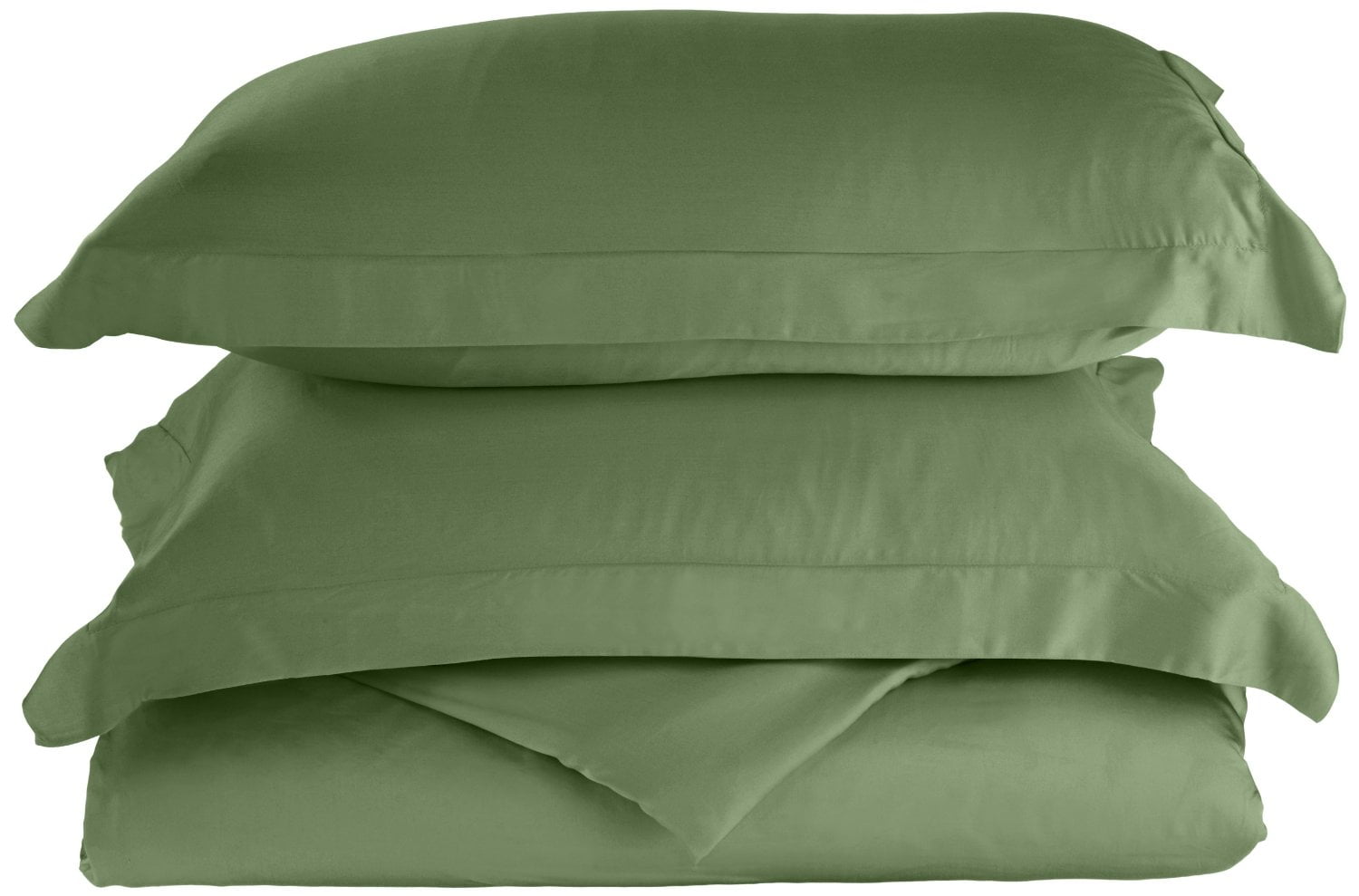 100 Rayon from Bamboo Nature Collection Duvet Cover Set Sage / Full