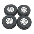 thumbnail image 1 of Runquan 4 Pieces RC Car Wheels and Tires RC Tires with Wheel Rim,Replace RC Upgrade Part Argent, 1 of 8