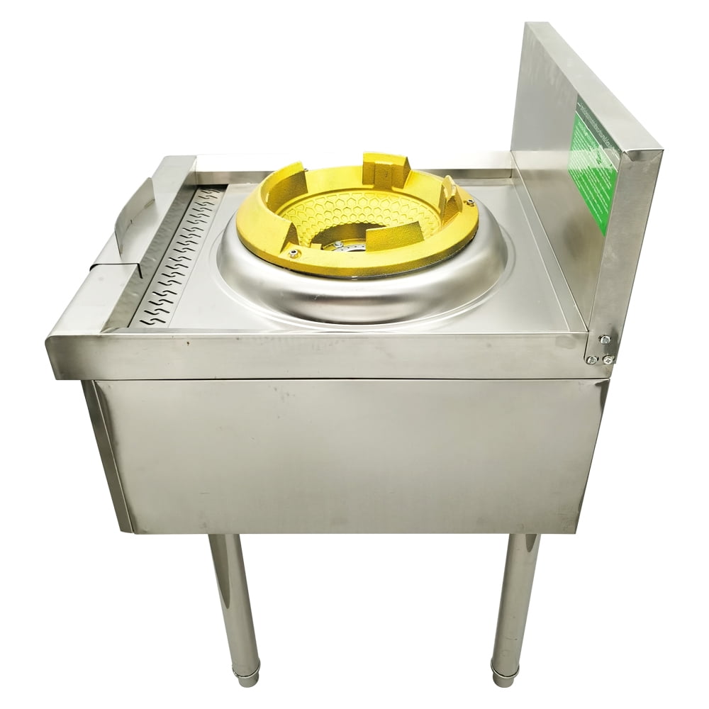12.2" LPG and Natural Gas Chamber Single Burner Open Style Commercial Gas Wok Gas Stove with Baffle