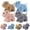 Gray+Brown+Pink+Blue, variant on Shaggy Dog Hand Towel, Chenille Fuzzy Hanging Hand Towel for Bathroom Kitchen Sink, Absorbent Soft Microfiber Puppy Shape Drying Cloth for Washstand Home Decor Gift