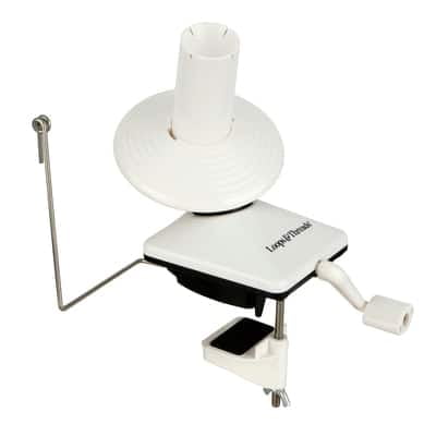 Yarn Winder by Loops & Threads – Hand Crank Ball Winder with Clamp for Knitting & Crochet - Durable Plastic & Steel - Easy Assembly