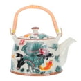 thumbnail image 1 of MasteelfCA 1Pc Ceramic Teapot Flower Tea Pot Heat Resistant Porcelain Tea Container Holder, 1 of 8
