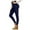 Navy, variant on HNMKIU Women's Winter Leggings High Waist Lambswool Lined Yoga Pants Soft and Warm Thermal Pants Navy，XXL