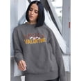 thumbnail image 2 of Pizza Is My Valentine. Sweatshirt Women -Smartprints Designs, Female Medium, 2 of 4