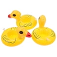 thumbnail image 3 of 1 Set 12pcs Water Inflatable Cup Coasters Cartoon Duck Cup Pads (yellow), 3 of 4