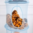 thumbnail image 3 of 4 Layers Mesh Folding Kids Toys Storage Rack Hanging Basket Sundries Organizer, 3 of 10