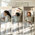 thumbnail image 3 of Goose Feathers Down Pillows Queen Size Set of 2,  Fluffy Bed Pillows for Sleeping,  Cotton Cover Soft Pillow 20x28 2 Pack, 3 of 6