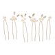thumbnail image 5 of BESTYASH 6Ud Pasadores De Con Doradas Accesorios Nupciales Para Decorar Peinado, 5 of 8