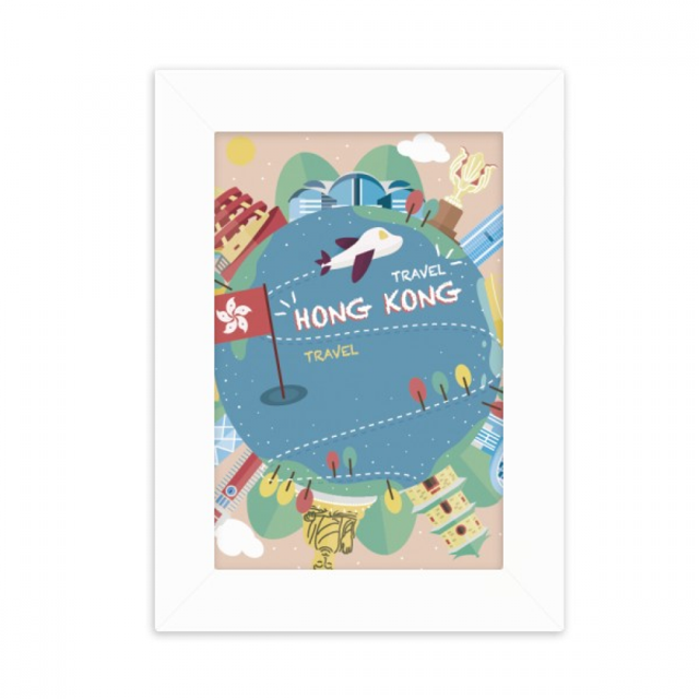 I Love Hong Kong Famous Places Desktop Photo Frame Picture Display Decoration Art Painting