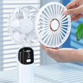 thumbnail image 4 of Handheld Mini Fans, Foldable Portable Fans, USB Rechargeable Fans are A Must-Have for Summer,Blue, 4 of 5
