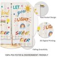 thumbnail image 4 of Colorful Inspirational Kids Kitchen Curtains Quotes Small Short Cafe Window Curtains Cute Child Cartoon Motivational Rainbow Sun Bathroom Drapes Treatment Tier Curtains (27.5x39 Inch), 4 of 6