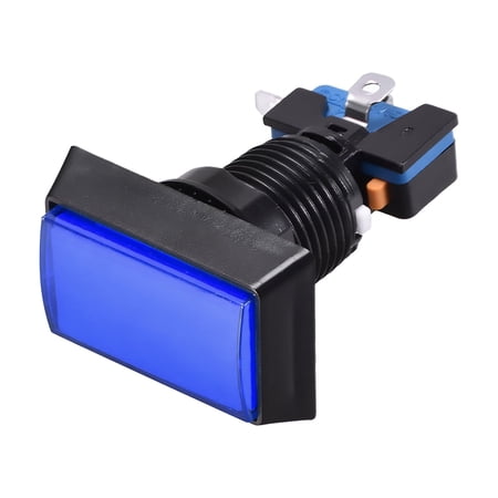Game Push Button 49x33 Rectangle 12V LED Illuminated Push Button Switch with Micro switch for Arcade Video Blue 1pcs price history on PriceWatchPro
