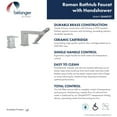 thumbnail image 5 of Belanger QUA43CMB Single Handle Roman Tub Filler, Matte Black, 5 of 8