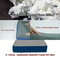 thumbnail image 3 of DII Shredded Memory Foam Pet Bed Md Navy, 3 of 8