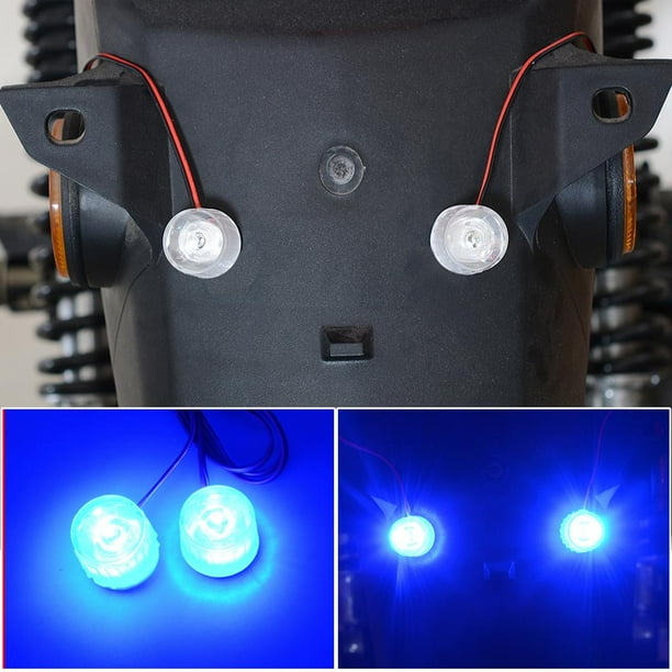 12-85V coche camión intermitente de luces estroboscópicas LED de advertencia intermitente Azul Macarena Luz estroboscópica del LED