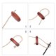 thumbnail image 4 of Hebillas de Cuerda ANGGREK para Tienda de Campaña Compacto 2 Piezas Madera Alta Dureza, 4 of 7