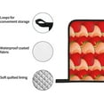 thumbnail image 4 of Strawberry Oven Mitts and Pot Holders Sets 4 pcs, Kitchen Oven Gloves Heat Resistant BBQ Gloves Non Slip for Chef, Cooking, Baking, 4 of 6