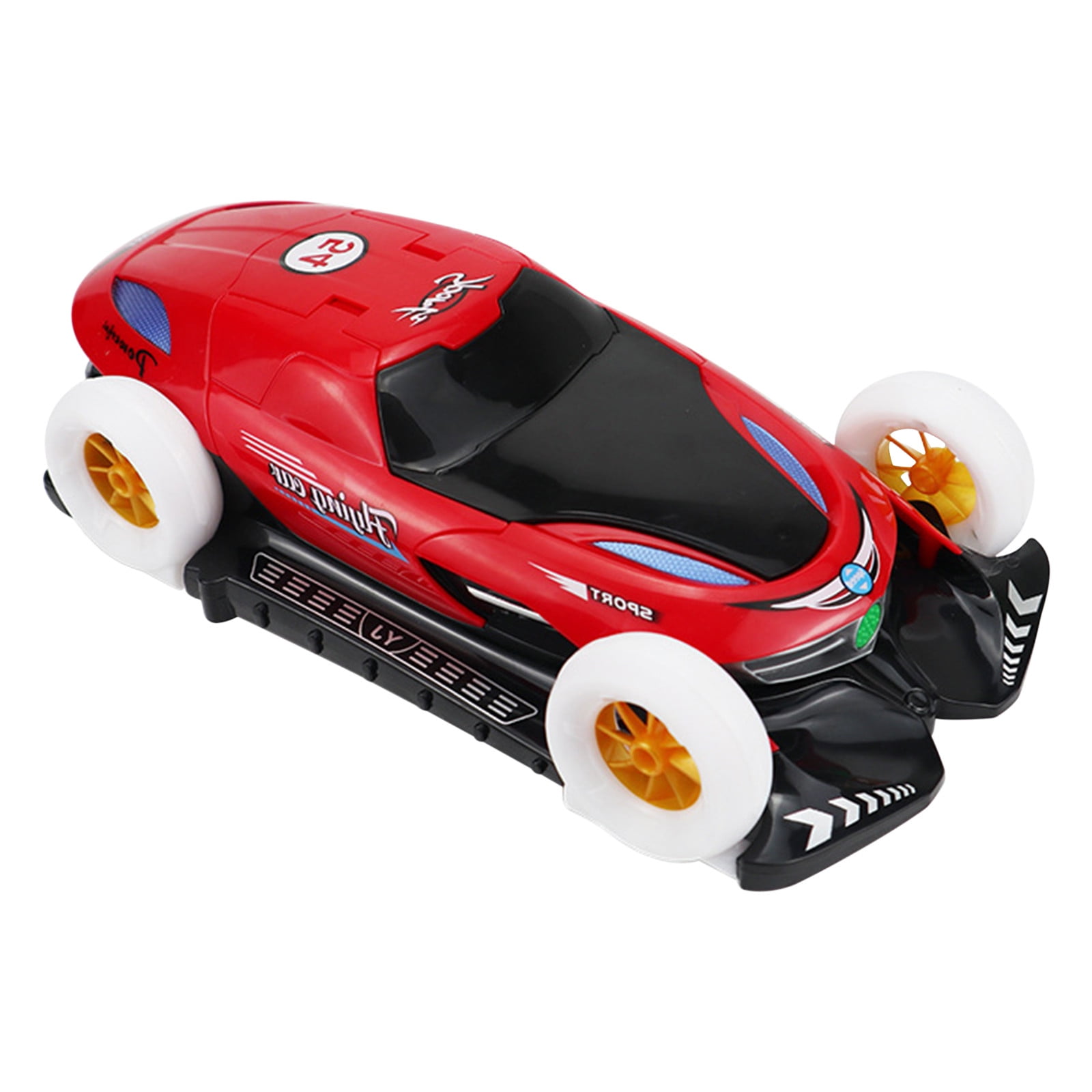 Toys 50% Off Clearance!Tarmeek Car Toys for Boys and Girls Age 3 4 5 6 7 Years Old,Electric Universal Four Wheel Rotating Flying Car Door Open Deformation Light Music Toy Birthday Gifts for Kids