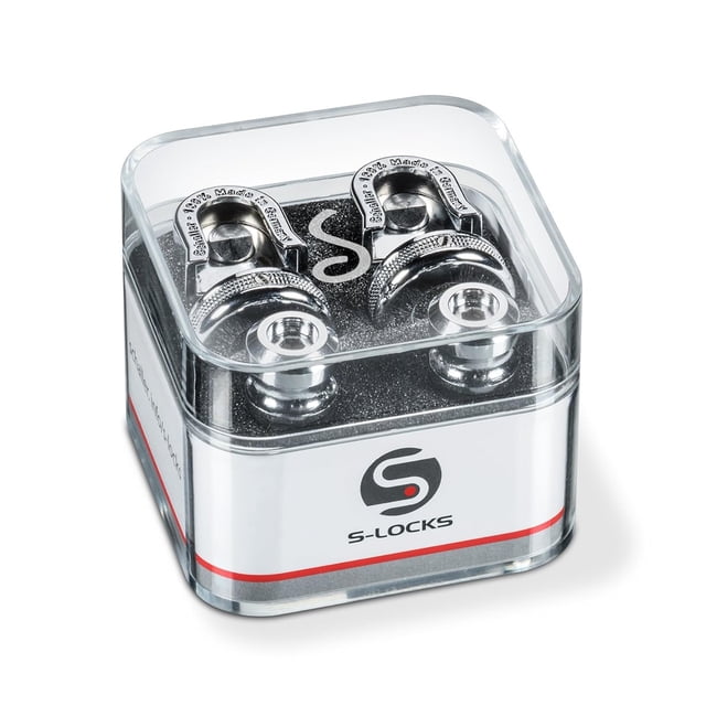 Correa de guitarra, candados y botones Schaller S Locks, cromados