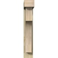 thumbnail image 2 of Ekena Millwork 6"W x 24"D x 36"H Westlake Block Rough Sawn Bracket w/ Offset Brace, Douglas Fir, 2 of 25