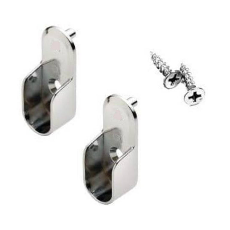 36 inch Polished Chrome Oval Closet Rod with End Supports Walmart