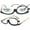 Black With Leopard Arm, variant on 2Pairs Womens Magnifying Eye Make Up Spectacles Flip Down Lens Folding Cosmetic Reading Glasses