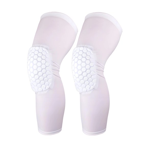 BESTSKY 2Pcs Knee Pads for Men,Anti-Slip Silicone Strips Knee Brace for Men,Honeycomb Anti-Collision Structure Knee Support,XS