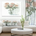 thumbnail image 1 of Pink Roses Bunch in the Vase - Large Floral Canvas Art Print, 1 of 4