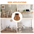 thumbnail image 6 of Uxcell 16pcs Chair Leg Floor Protectors Fit for 0.8-1 Inch Chair Legs, Brown, 6 of 6
