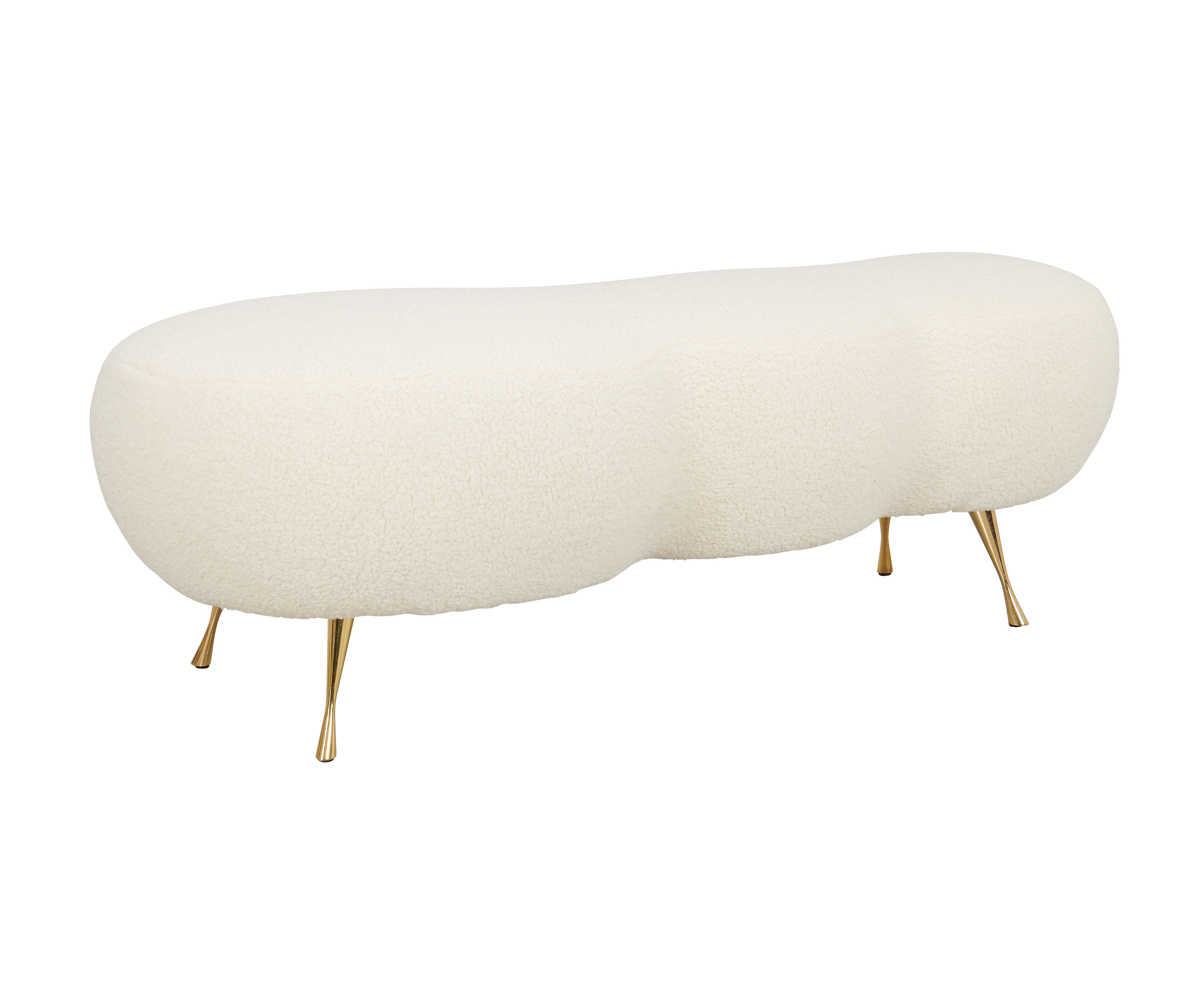 Alessia Contemporary Beige Metal Queen Headboard with Spindle Detail