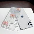 thumbnail image 2 of for iPhone Case,3D Butterfly Crystal Glitter Sparkle Sparkly Silicone Soft Shockproof Phone Case (Clear,iPhone 15 Pro), 2 of 6