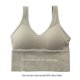 thumbnail image 5 of Qarigey Sports Strap Crop Top Mujer Fitness Ropa interior Chica Transpirable Chinlon Strap Bra Ejercicio Lencería Ropa interior verde claro Qarigey AP000410-06, 5 of 6