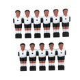 thumbnail image 4 of BAOSITY 11 Pieces Table Football Men Soccer Player Resin Equipment Sculpture Table Football Boys Rod Table Soccer Football for Sport Indoor Black Hair and White, 4 of 8
