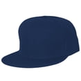 thumbnail image 1 of Hat de Bill Plano Pitted - Navy 71/2 Flat Bill Gorra de béisbol, 1 of 1