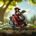 thumbnail image 2 of Hxlamzoo Whimsical Female Celestial & Animal Garden Stakes - Durable Outdoor Decoration for Courtyard & Landscape, 2 of 6