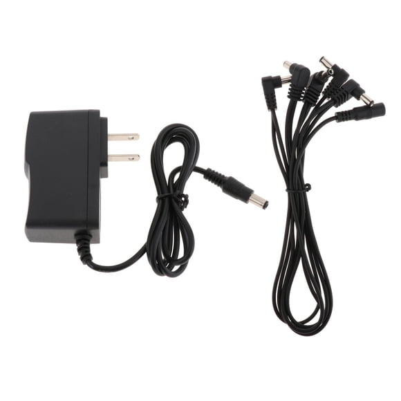 Adaptadores de fuente de alimentación de Pedal de de guitarra de 9V1A CA/CC enchufe . UU. divisores de 1a 5 vías accesorios de