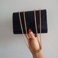 thumbnail image 5 of Bolso de mano con estampado de piedras, de piel de cocodrilo, tipo bandolera, para mujer, 2024, de marca de lujo, tipo mensajero, con cadena, 5 of 5