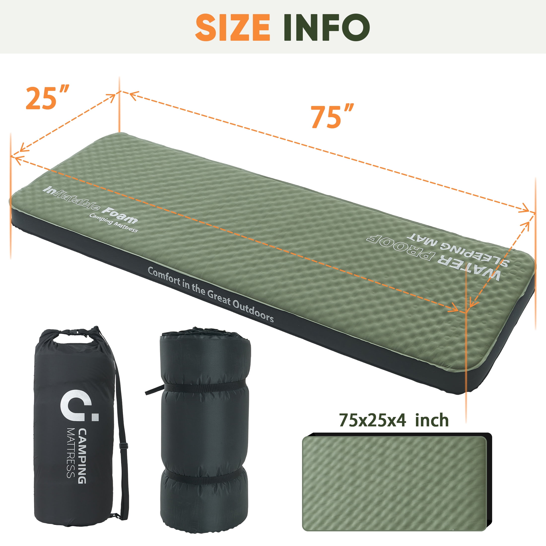 XIECUVA Self Inflating Sleeping Pad - 4
