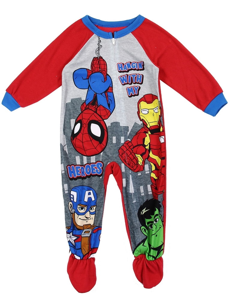 Official Boys Disney Character Pyjama Sets Spiderman Hulk Mickey Mouse PJ Masks