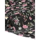 thumbnail image 5 of Blusa impresa de manga larga con cuello simulado y fruncido para mujer INSPIRE CHIC en negro y rosa, 5 of 6