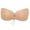 Apricot, variant on Women's Sexy Strapless Backless Padded Push Up Bra Invisible With Drawstrings