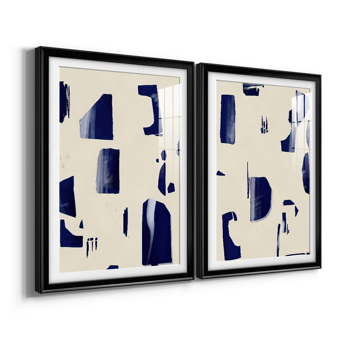 Wexford Home Fragment Abstraction I Premium Framed Print, 26.5" x 36.5" - Ready to Hang, Black (Set of 2)