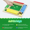 thumbnail image 4 of Shut The Box Game Wooden Rytopt para familias de 2 a 4 jugadores, 4 of 6