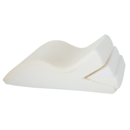 Ortho Wedge Cushion - Bluestone Adjustable Leg Wedge Support Cushion with White Cover